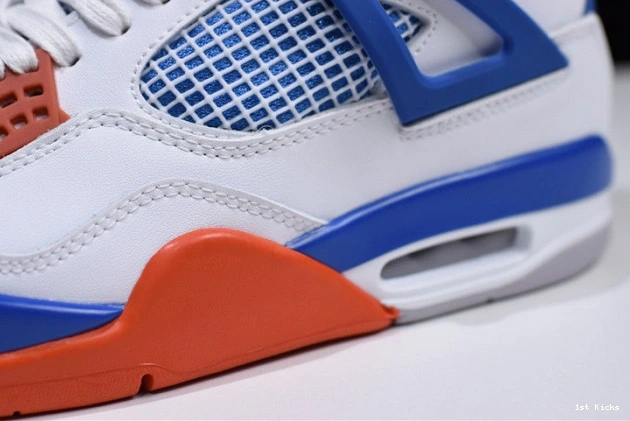 1st Kicks 4 308497- white blue bright crimson-royal air jordan HighQuality 1823 1108